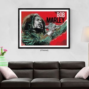 Bob Marley Poster Music Art Print (24x18)